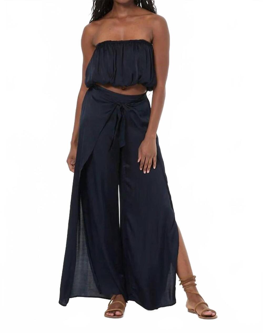 NEW YOUNG FABULOUS & BROKE bubble tube top in night sky